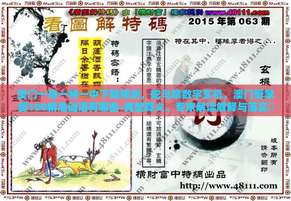 澳门一肖一特一中下期预测，蛇马掌数字玄机，澳门管家婆100精准谜语有哪些-典型释义、专家解读解释与落实​,规避虚假承诺陷阱