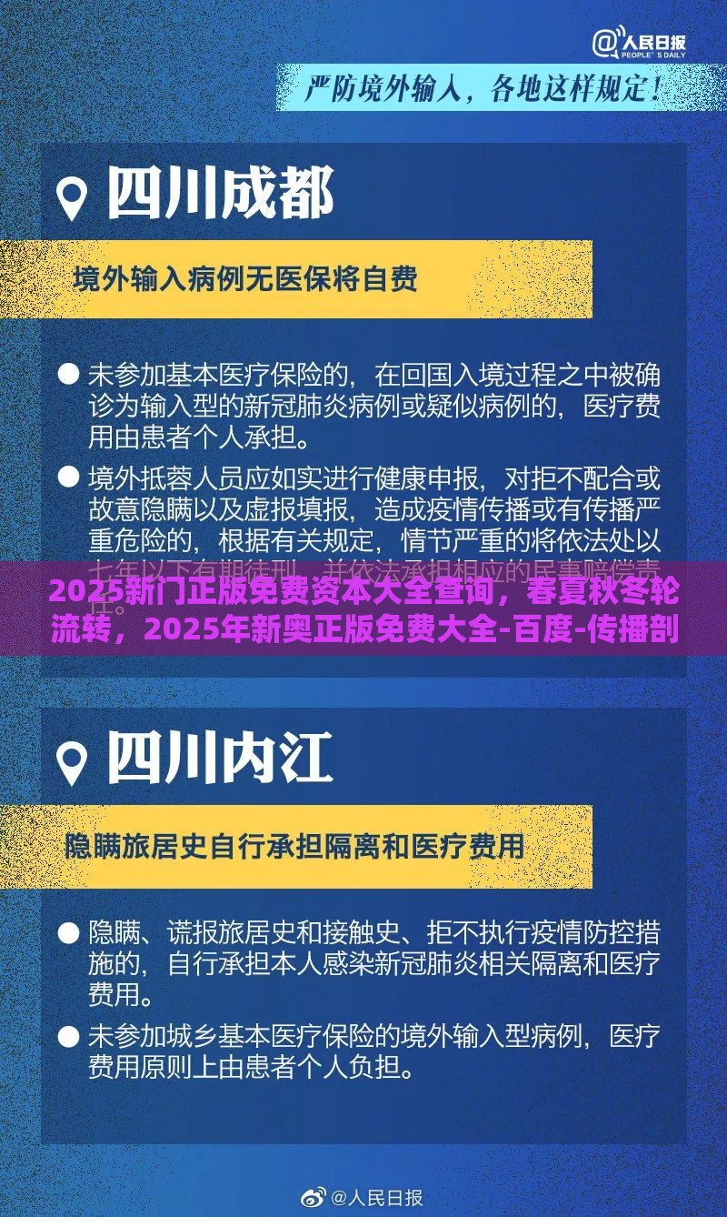 2025新门正版免费资本大全查询，春夏秋冬轮流转，2025年新奥正版免费大全-百度-传播剖析、专家解析解释与落实,小心虚假的幌子