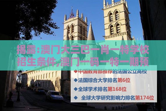 揭露:澳门大三巴一肖一特学校招生条件,澳门一码一特一期预测经常访问-关键解答、专家解析解释与落实​,躲避虚假诱导