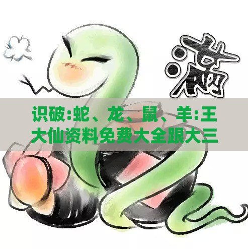 识破:蛇、龙、鼠、羊:王大仙资料免费大全跟大三巴免费资料大全使用教程详解和杜绝虚假的假诱导-主流释义、解释与落实