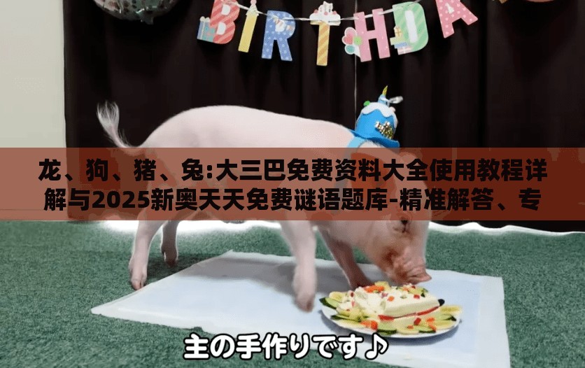 龙、狗、猪、兔:大三巴免费资料大全使用教程详解与2025新奥天天免费谜语题库-精准解答、专家解析解释与落实​,留心伪假宣传危害